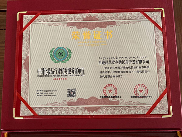 優(yōu)秀服務(wù)商榮譽(yù)證書(shū)